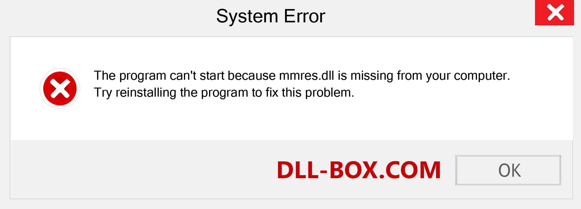  mmres.dll file is missing?. Download for Windows 7, 8, 10 - Fix  mmres dll Missing Error on Windows, photos, images