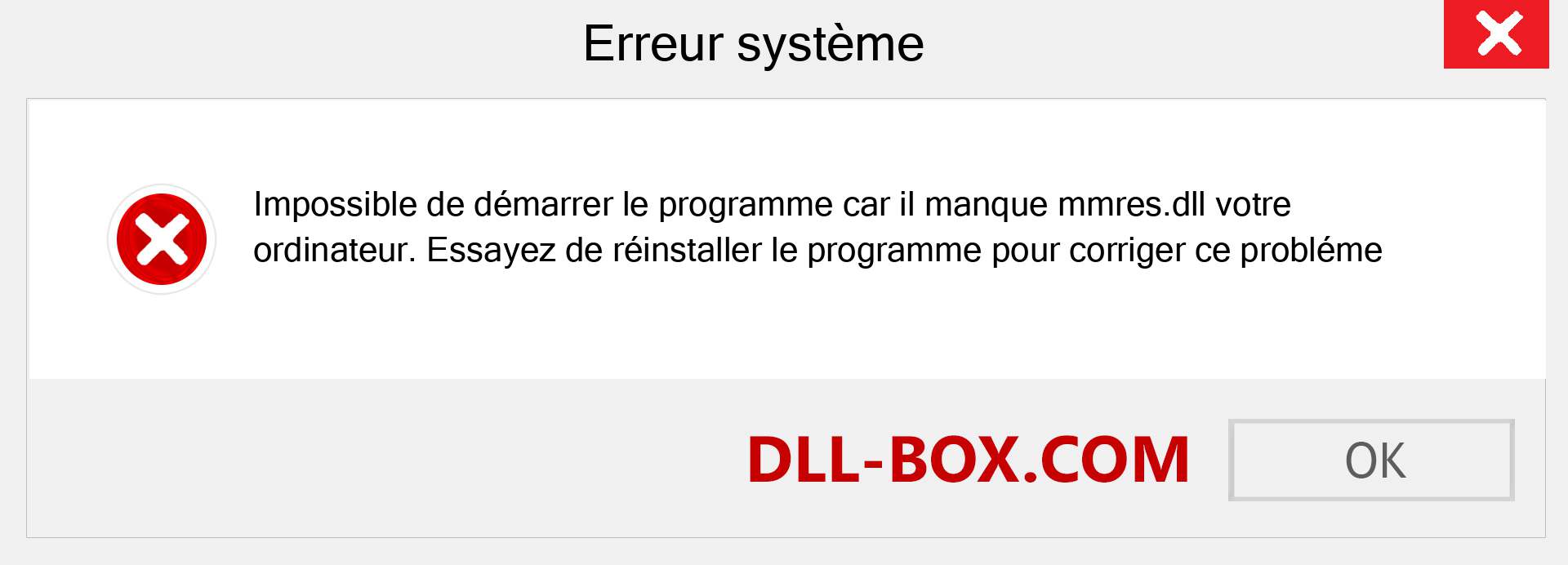 Le fichier mmres.dll est manquant ?. Télécharger pour Windows 7, 8, 10 - Correction de l'erreur manquante mmres dll sur Windows, photos, images